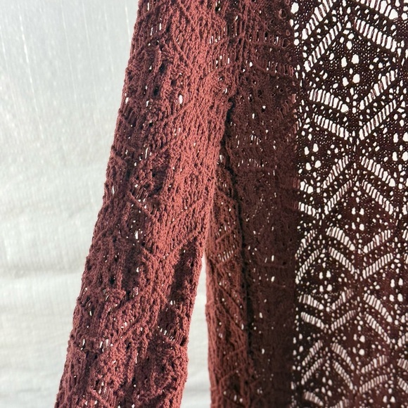Freshman Women's Brown Cardigan Sweater - Picture 4 of 6